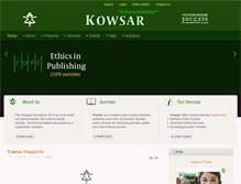 Tablet Screenshot of kowsarpub.com